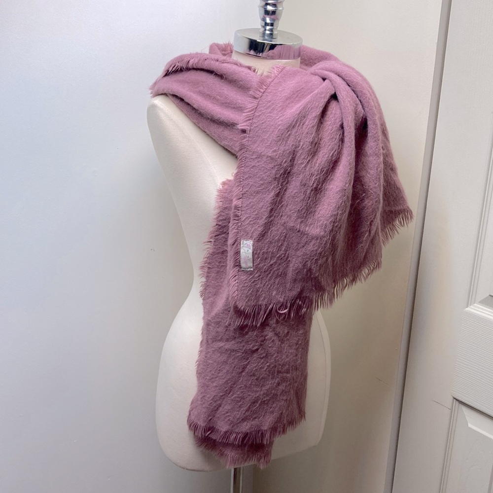 Free People Whisper Fringe Super Soft Dusty Pink Scarf/Wrap